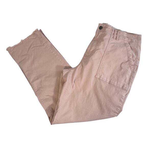 Pilcro Anthropologie Utility Pants Womens Blush Pink Size 31 Boho Whimsical - Picture 7 of 11